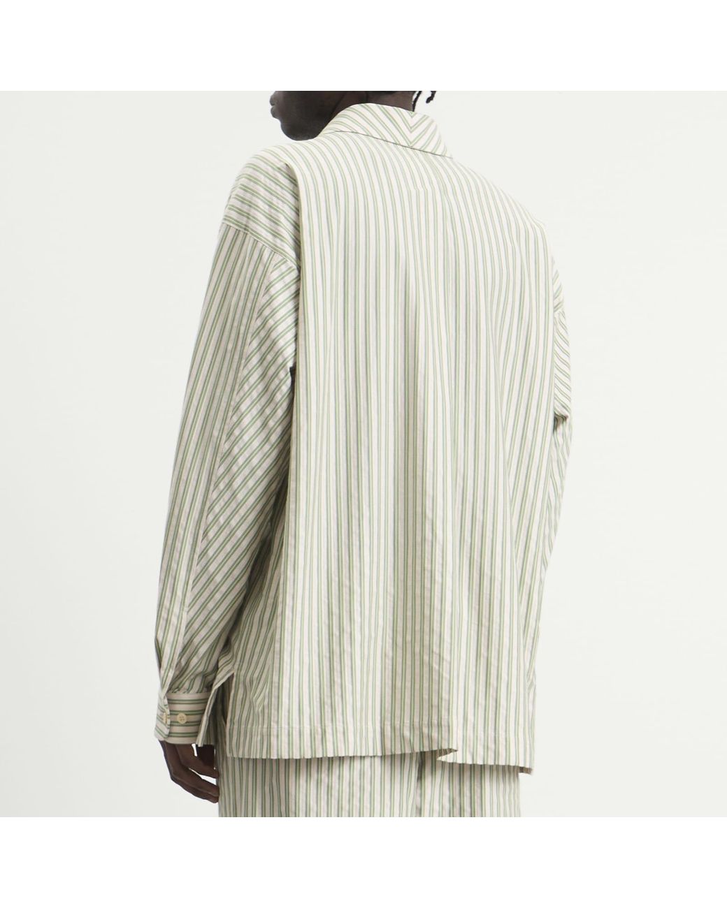 Homme Plissé Issey Miyake Green Stripe Short for men