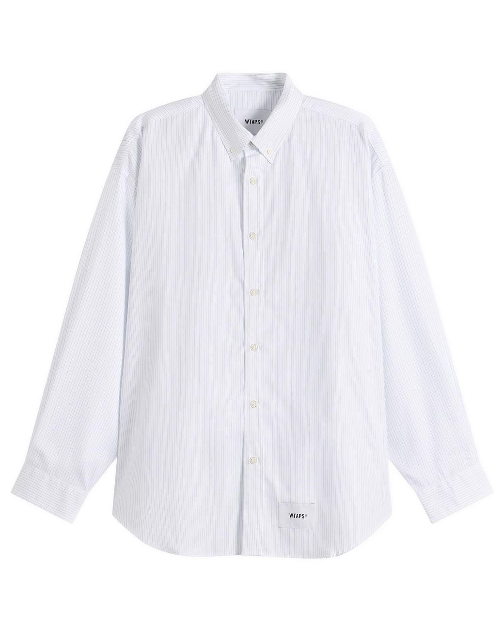 (w)taps White Bd 02 Long Sleeve Shirt for men