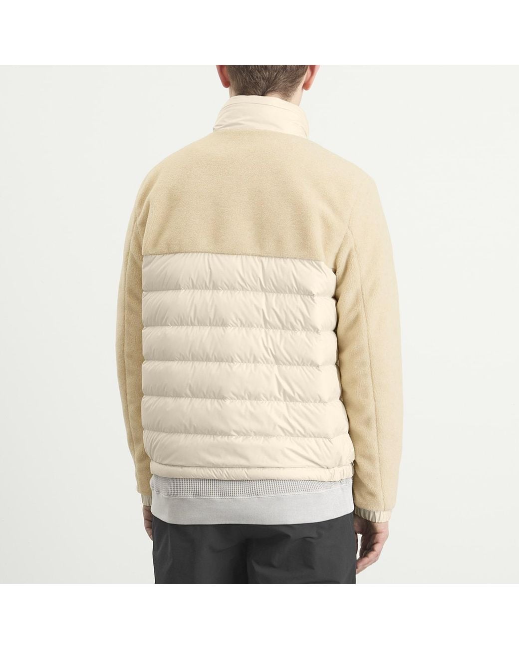 Moncler Natural Mistral Teddy Fleece Jacket for men