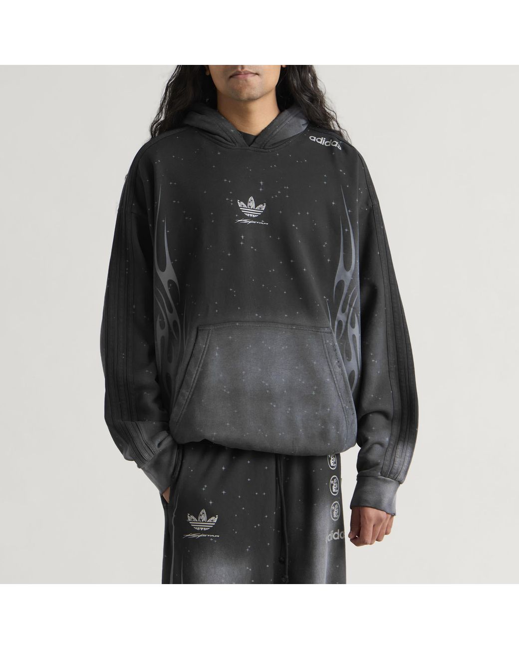 Adidas Black X Hellstar Hoodie for men