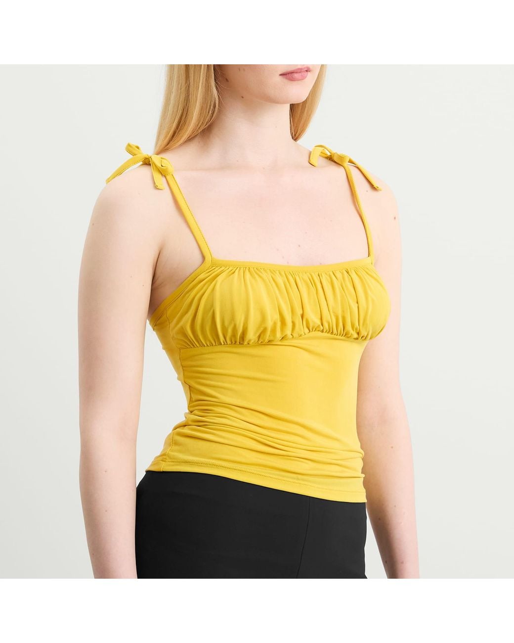 Peachy Den Yellow Kylie Cami Top