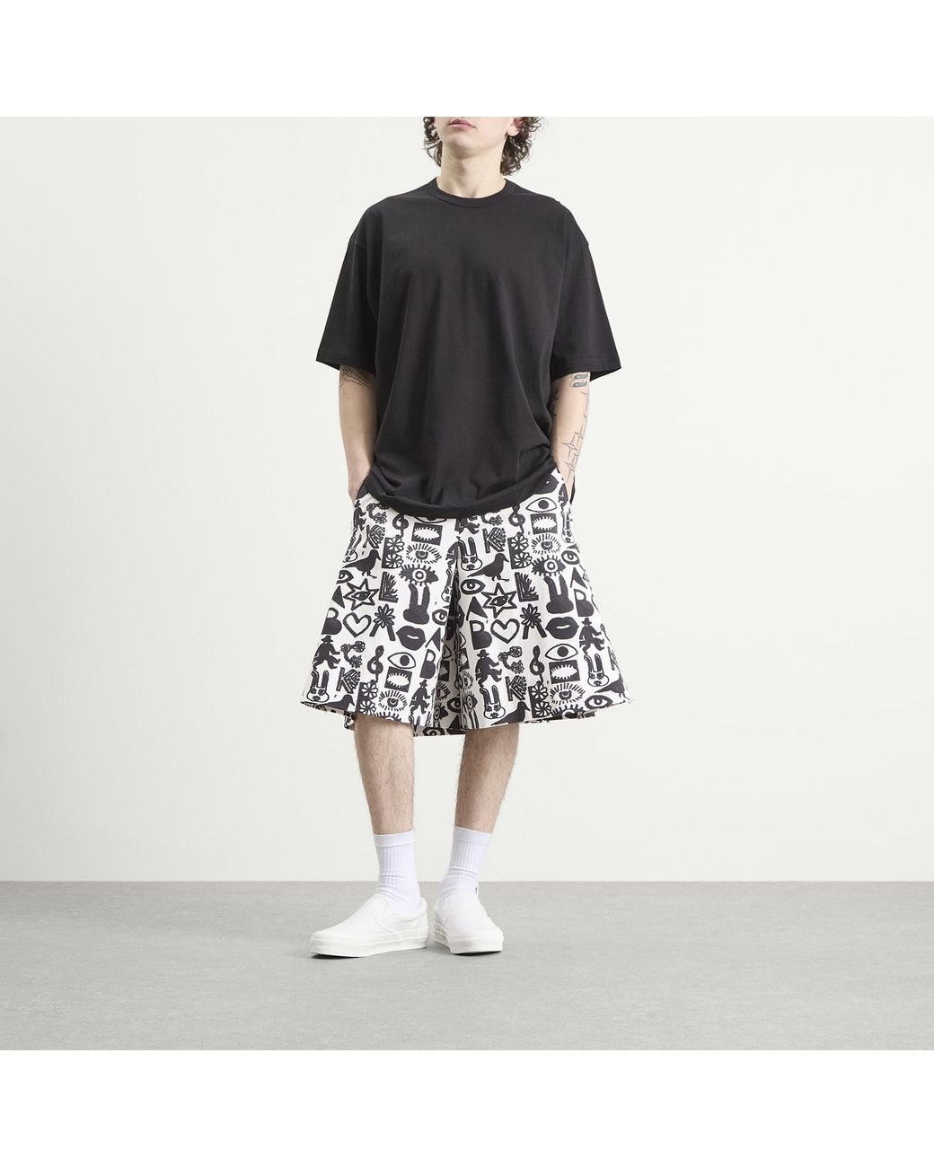 Comme des Garçons Black Cotton Pagowski Shorts for men