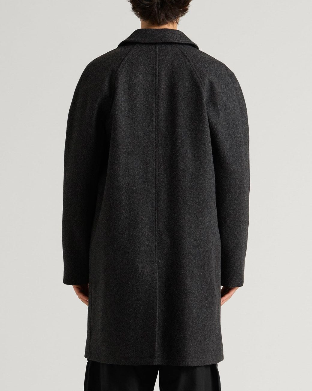 A.P.C. Black Auster Wool Mac Jacket for men