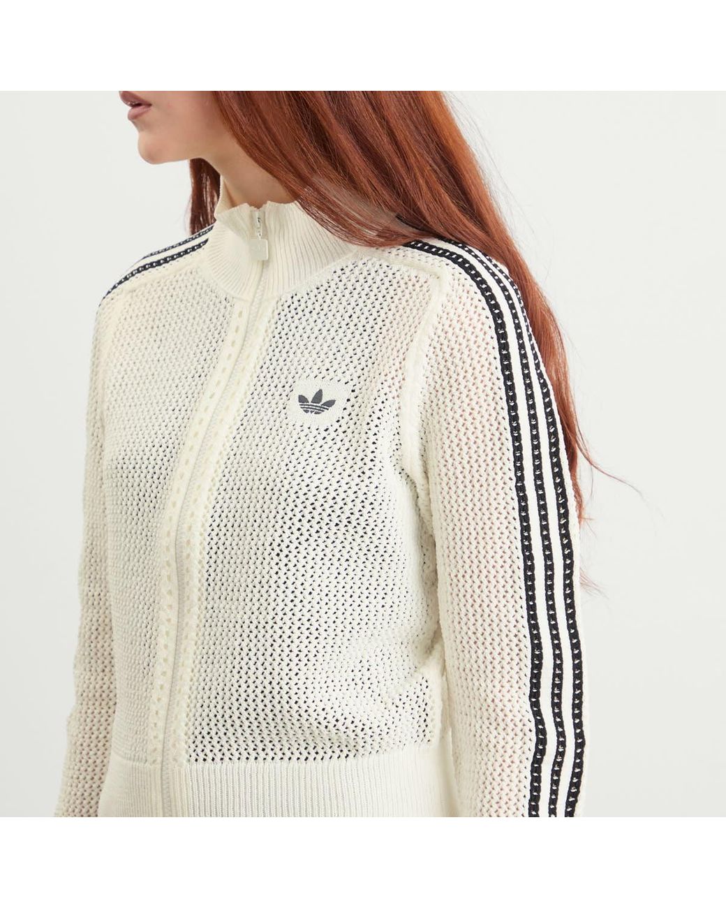 Adidas Natural Crochet Track Top