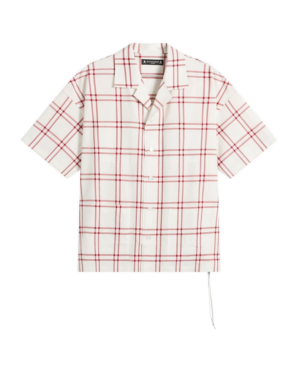 MASTERMIND WORLD Pink Plaid Short Sleeve Shirt for men