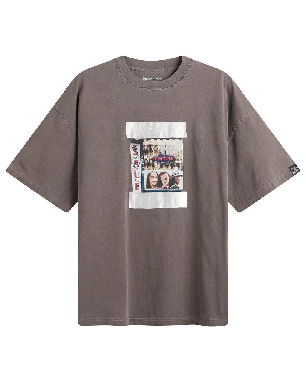 Rose Through Tee Martine Rose Oversize T-Shirt in Gray | Lyst