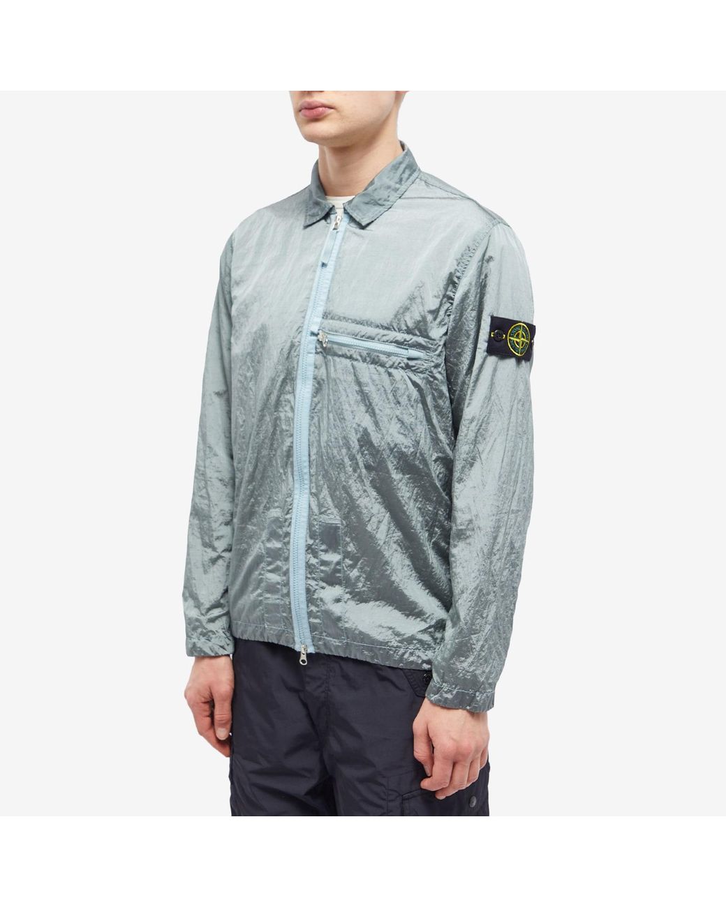 Stone Island Nylon Metal Shirt Jacket in Blue for Men | Lyst Canada