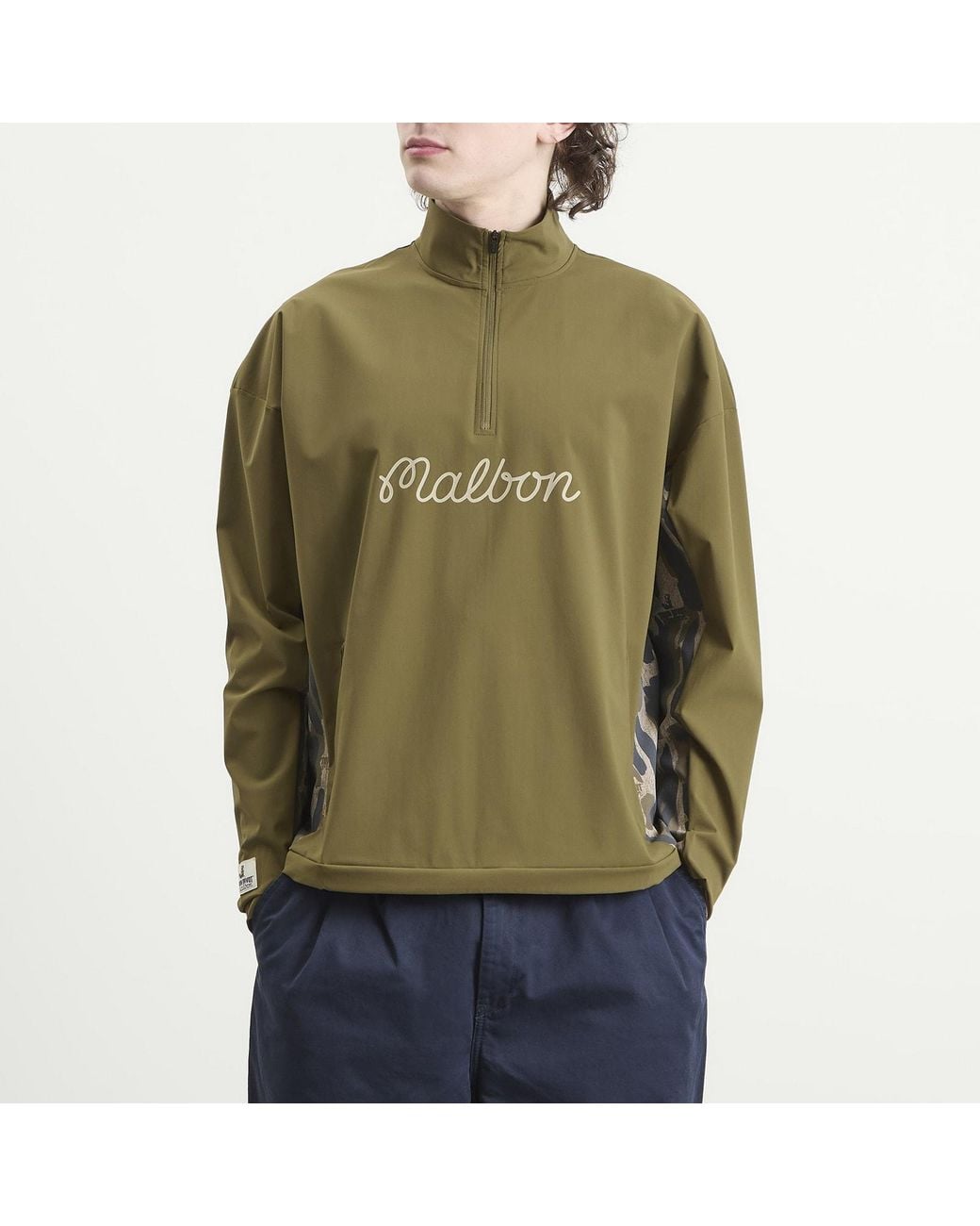Malbon Green Tour Divot Camo Performance Shell Jacket for men