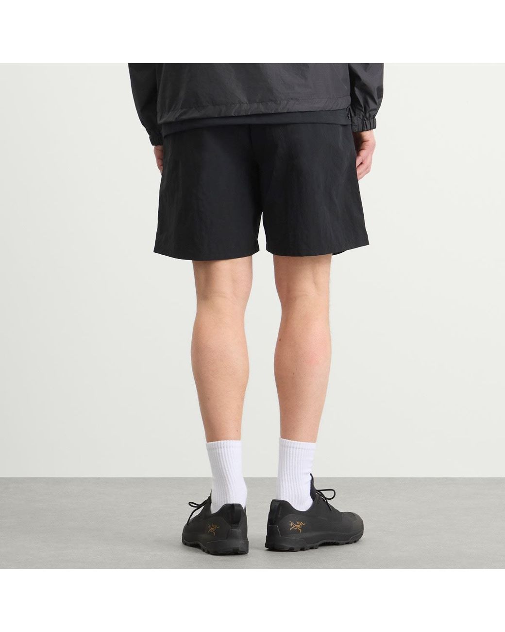 Goldwin Black Nylon Shorts for men