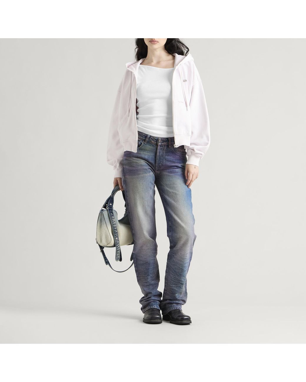 DIESEL Blue D-Liet Straight Leg Jeans
