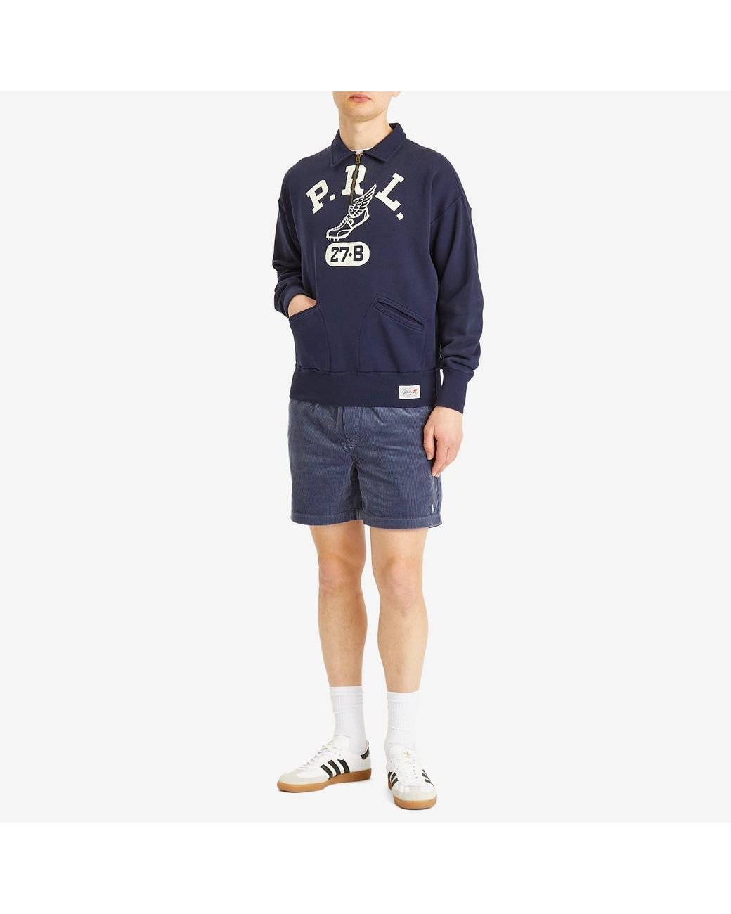 スウェット・トレーナー Polo Ralph Lauren PRL Run Club Half Zip Sweatshirt Polo Ralph Lauren Prl Run Club Half Zip Sweatshirt in Blue