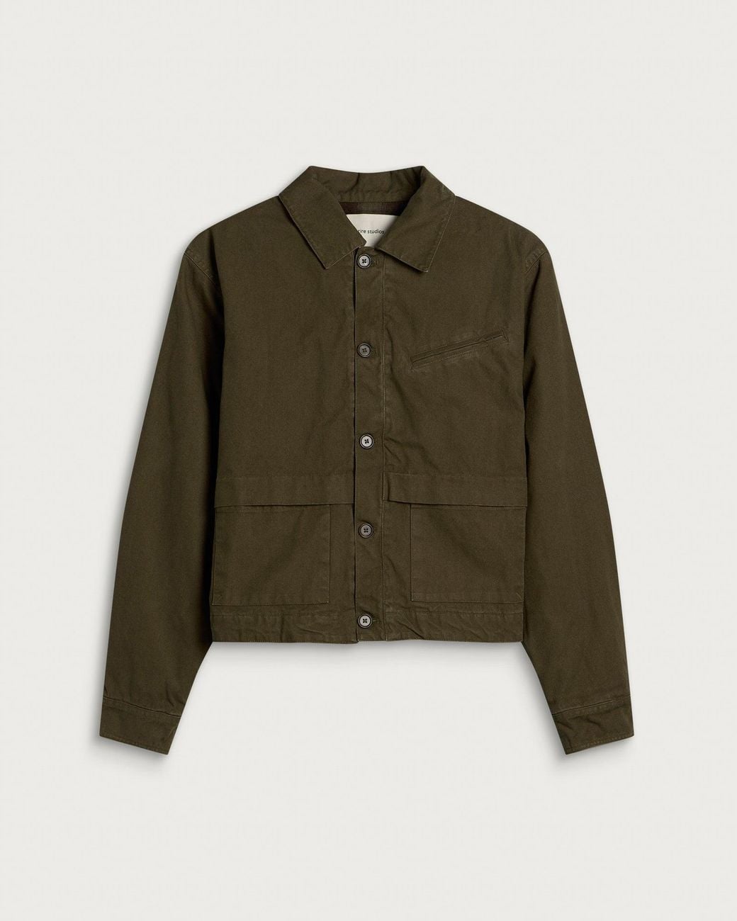Entire studios Green Hatch Cotton Jacket for men
