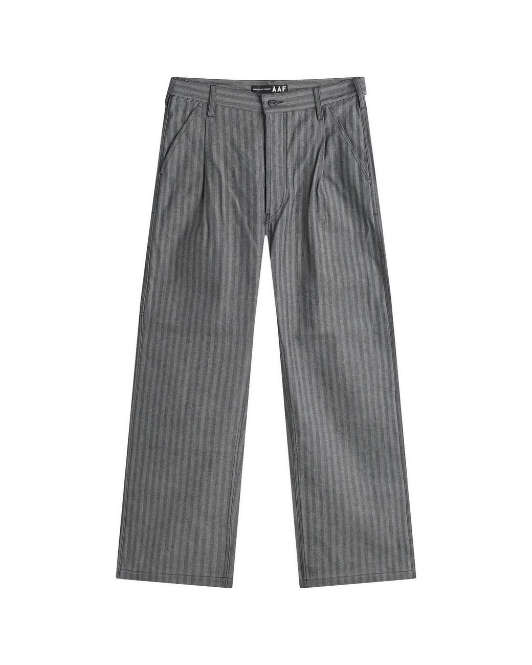 Applied Art Forms Gray Herringbone Contruction Pants for men