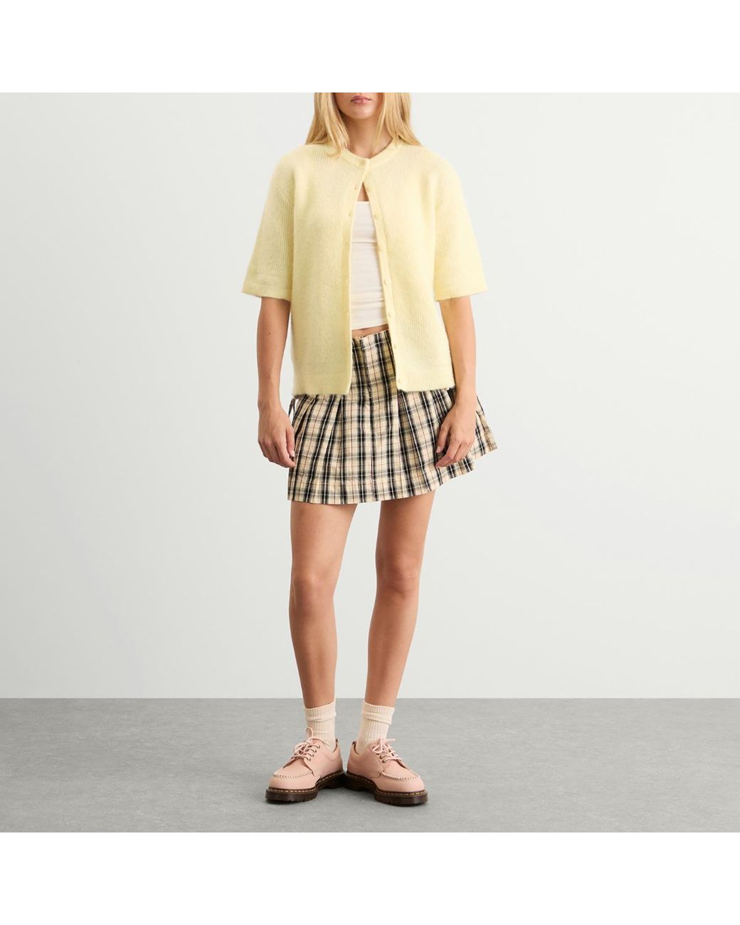 Samsøe & Samsøe Yellow Saanouria Shorts Sleeve Cardigan
