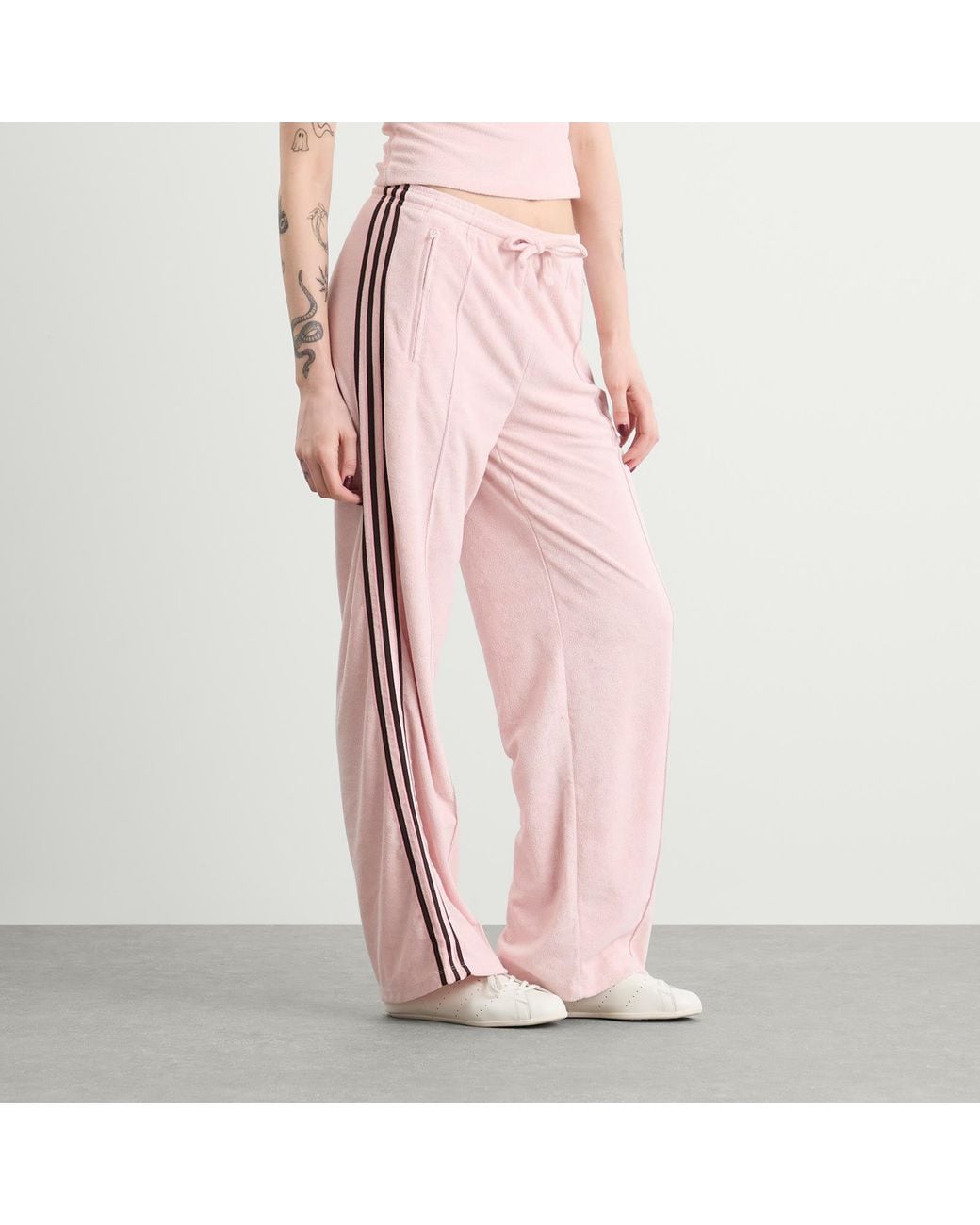 Adidas Pink Terry Towel Track Pants
