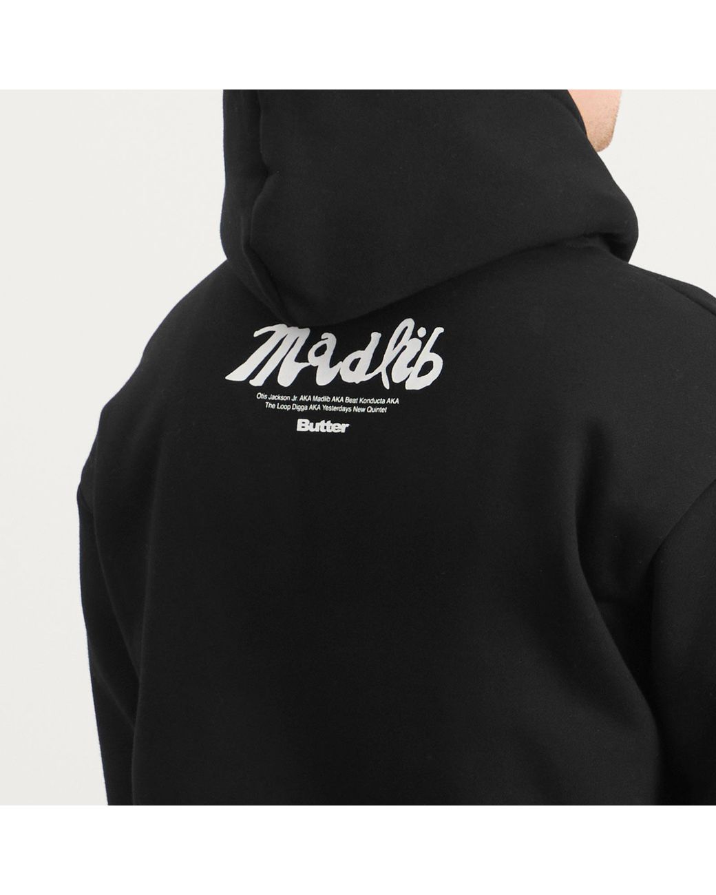 Butter Goods Black X Madlib Pullover Hood for men