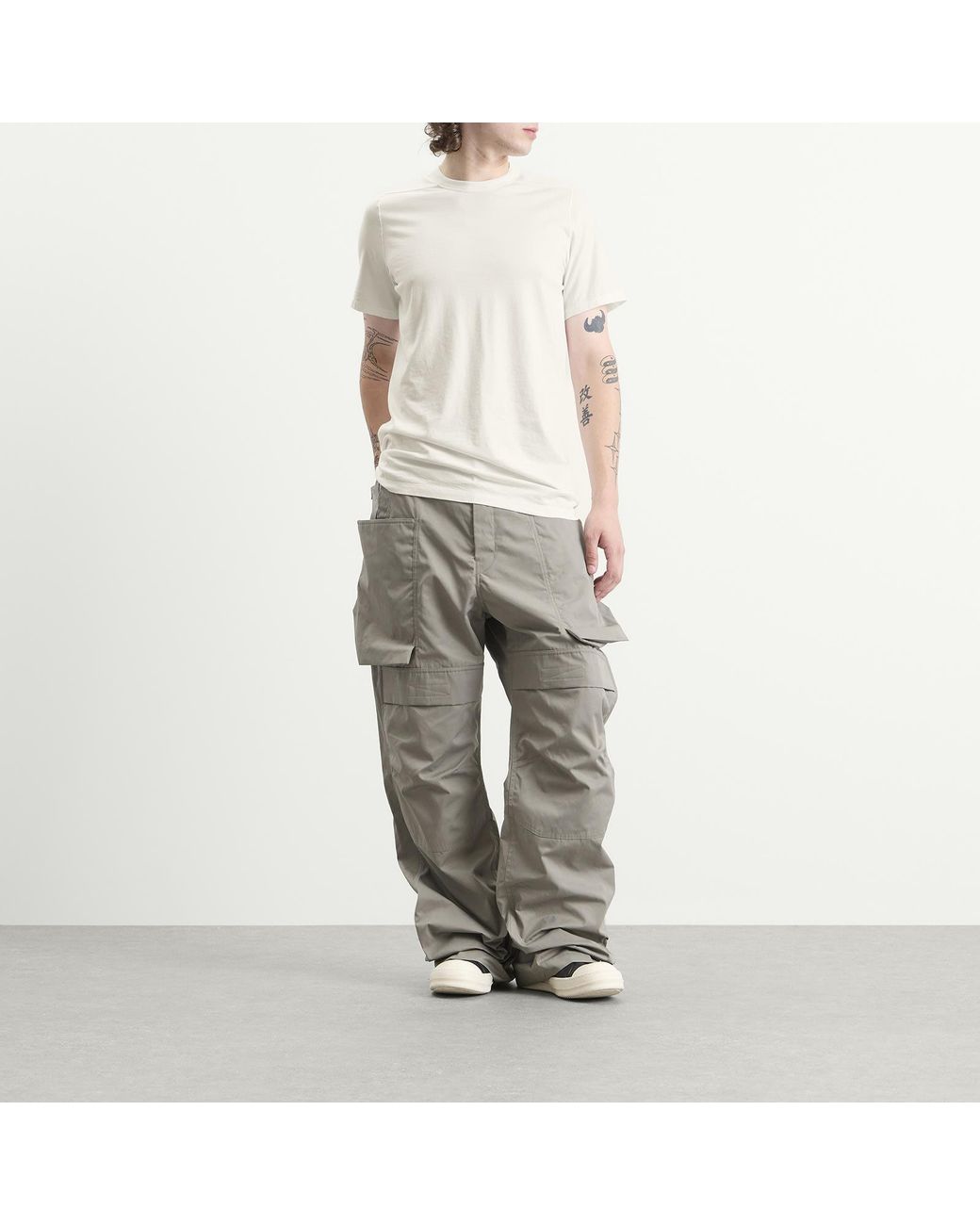 Rick Owens White Level T-Shirt for men