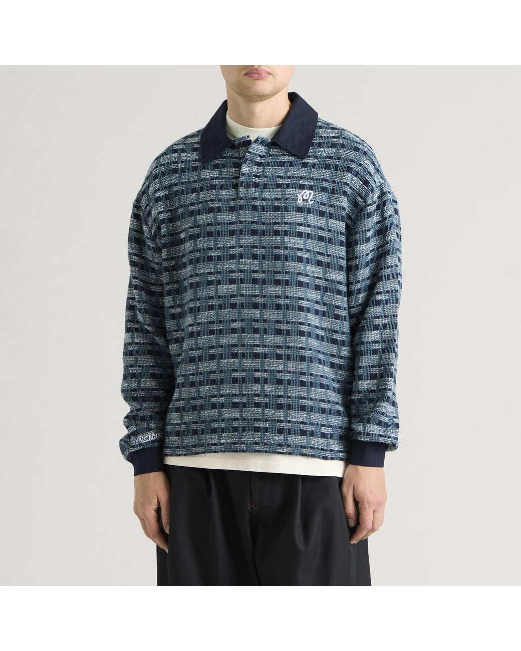 Malbon Blue Wabi Polo for men