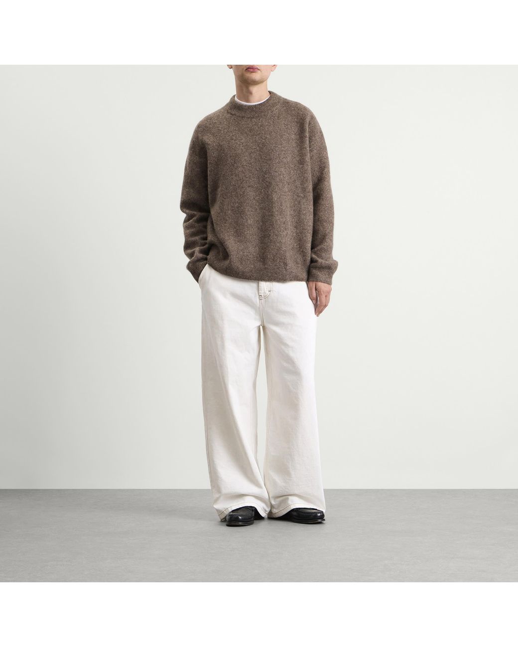 A.P.C. Brown Dylan Alpaca Blend Jumper for men