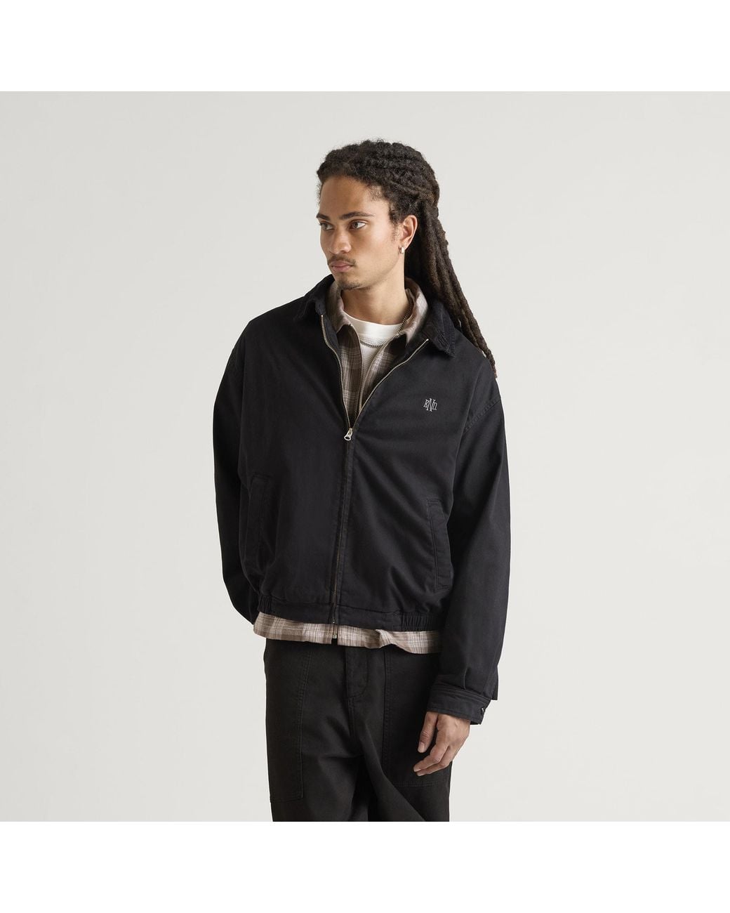 END. Black Monogram Jacket for men