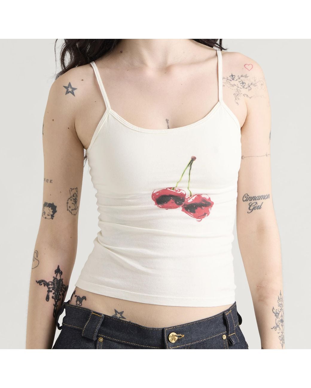 Willy Chavarria White Cherry Cholita Vest