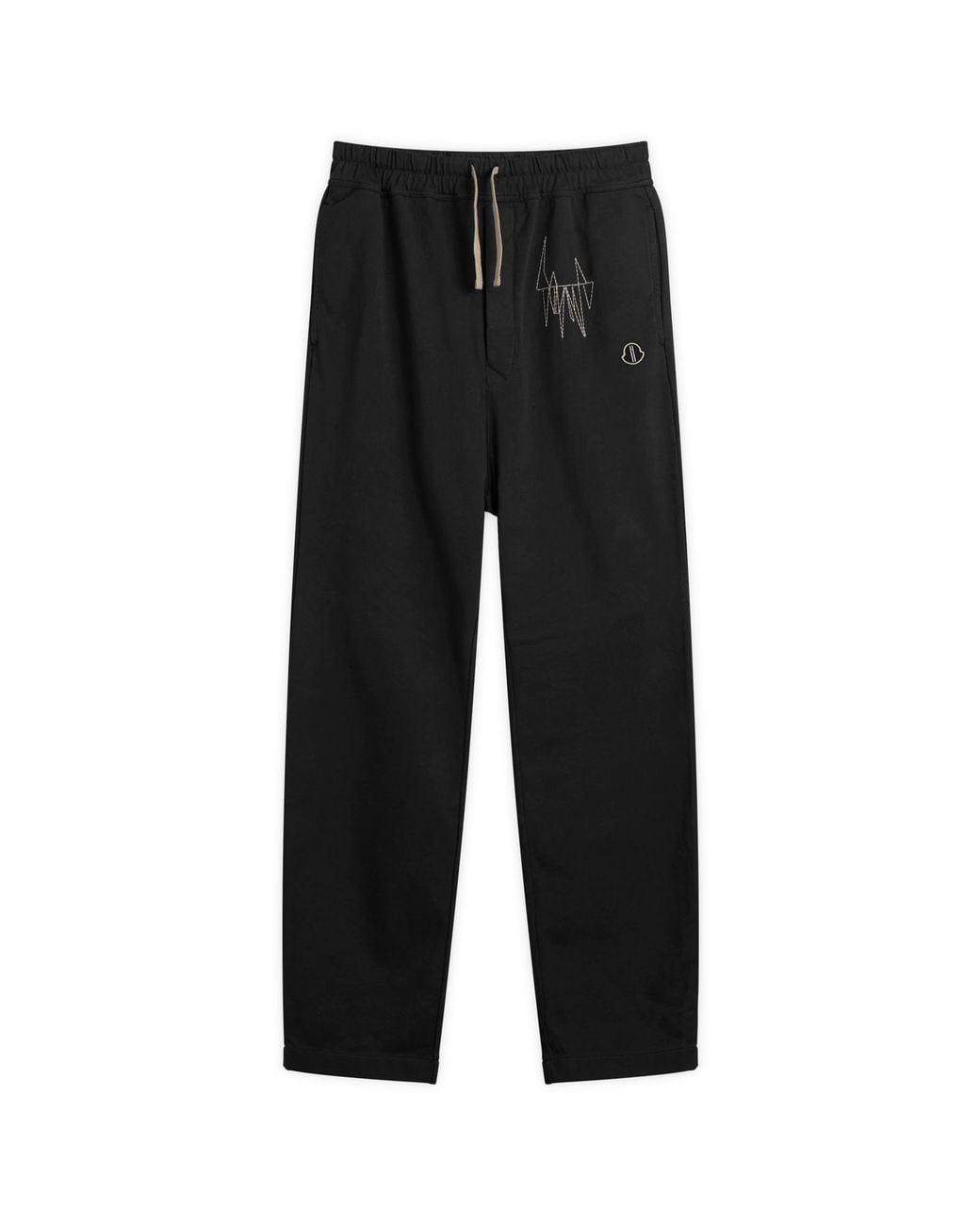 Rick Owens Black X Moncler Drawstring Jogger