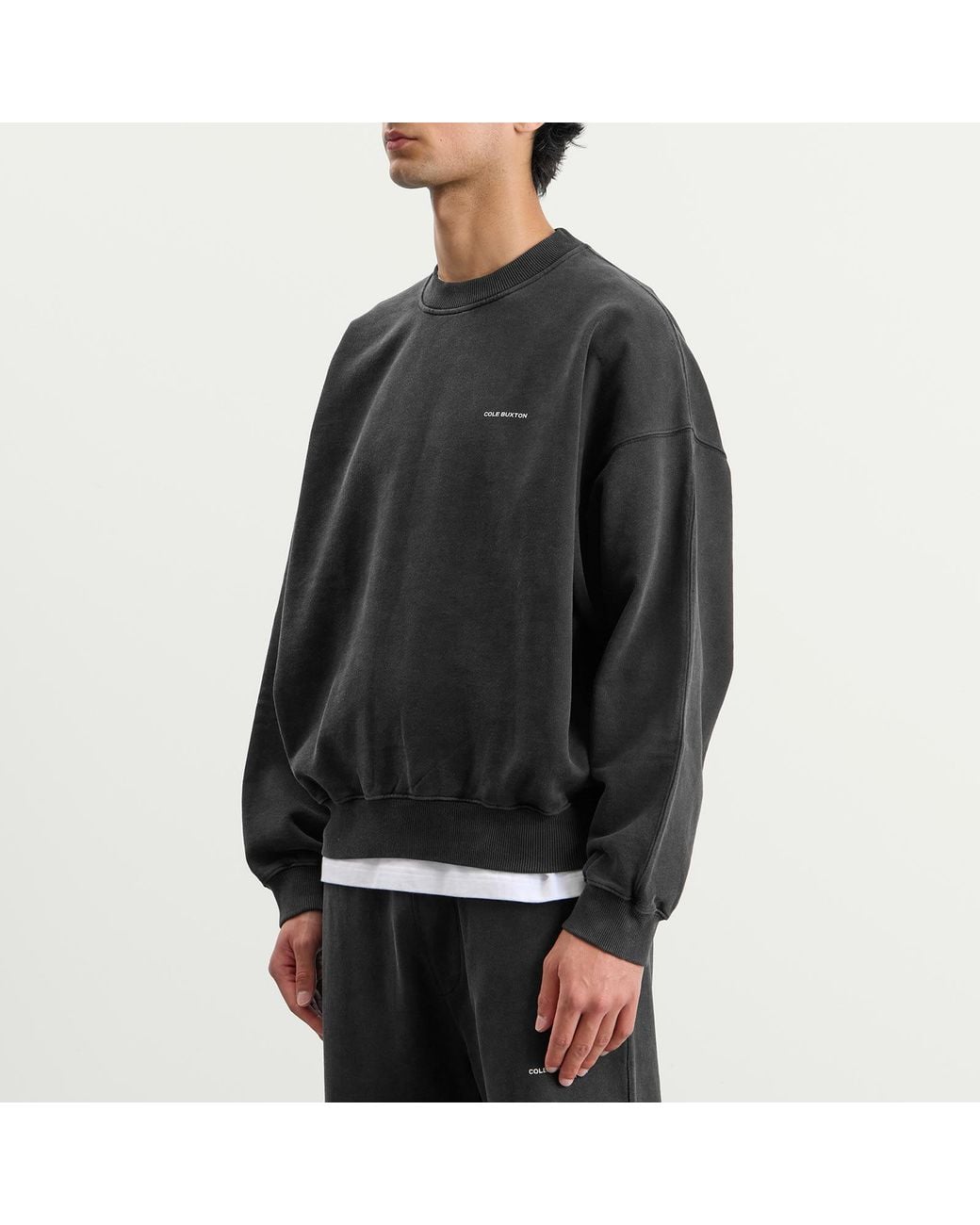 Cole Buxton Black Mini Logo Sweatshirt for men
