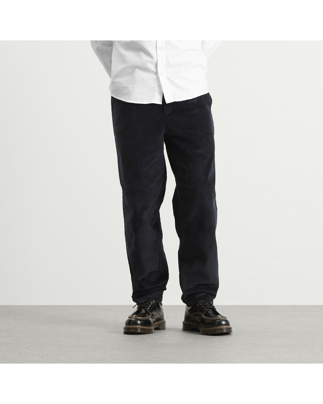 Fred Perry Blue Tapered Corduroy Trouser for men