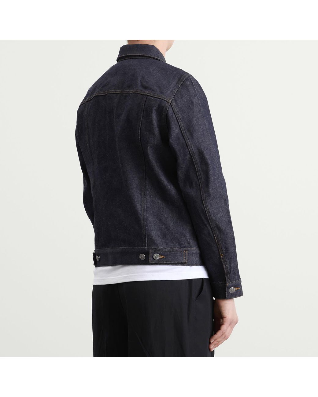 A.P.C. Blue Work Denim Jacket Indigo for men