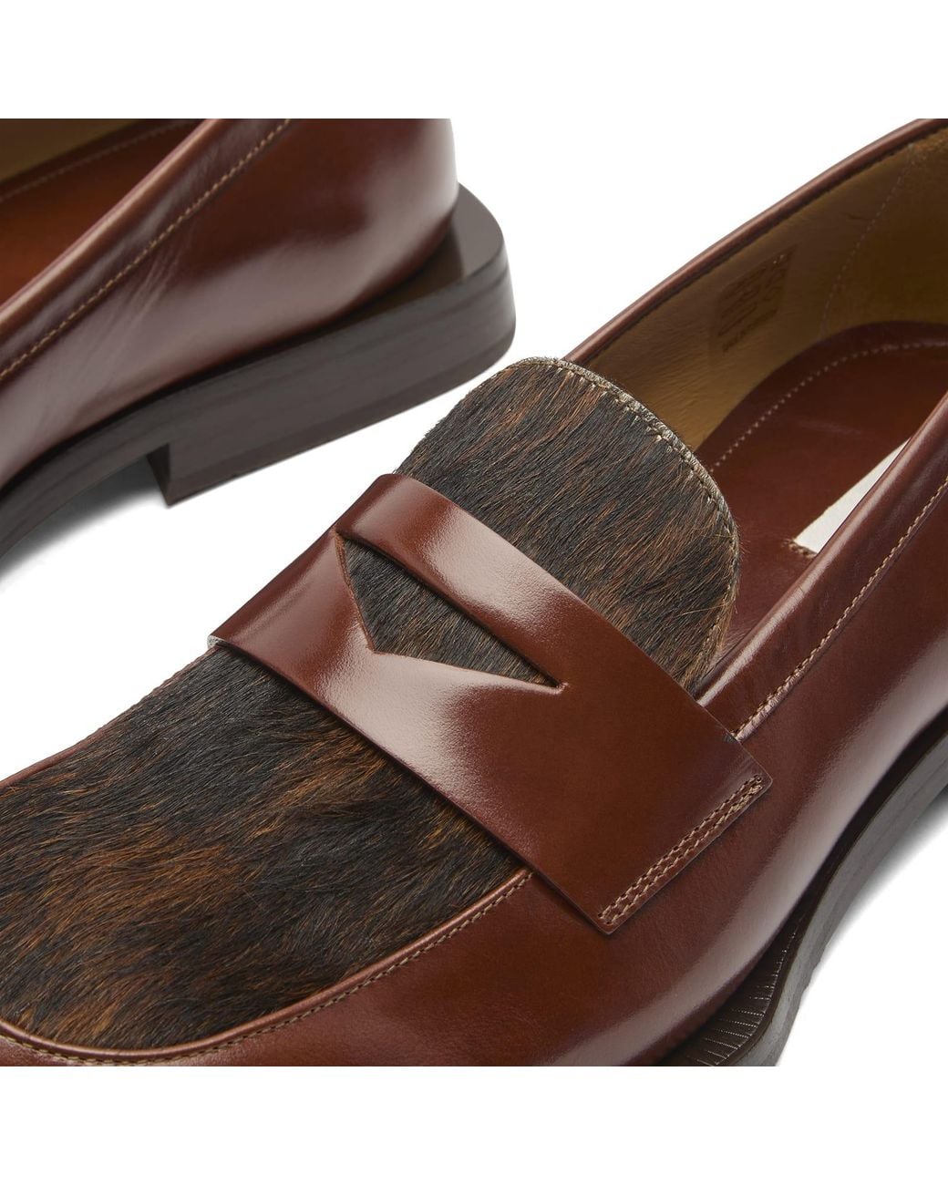 Eytys Brown Savant Calf Hair Leather Loafer for men