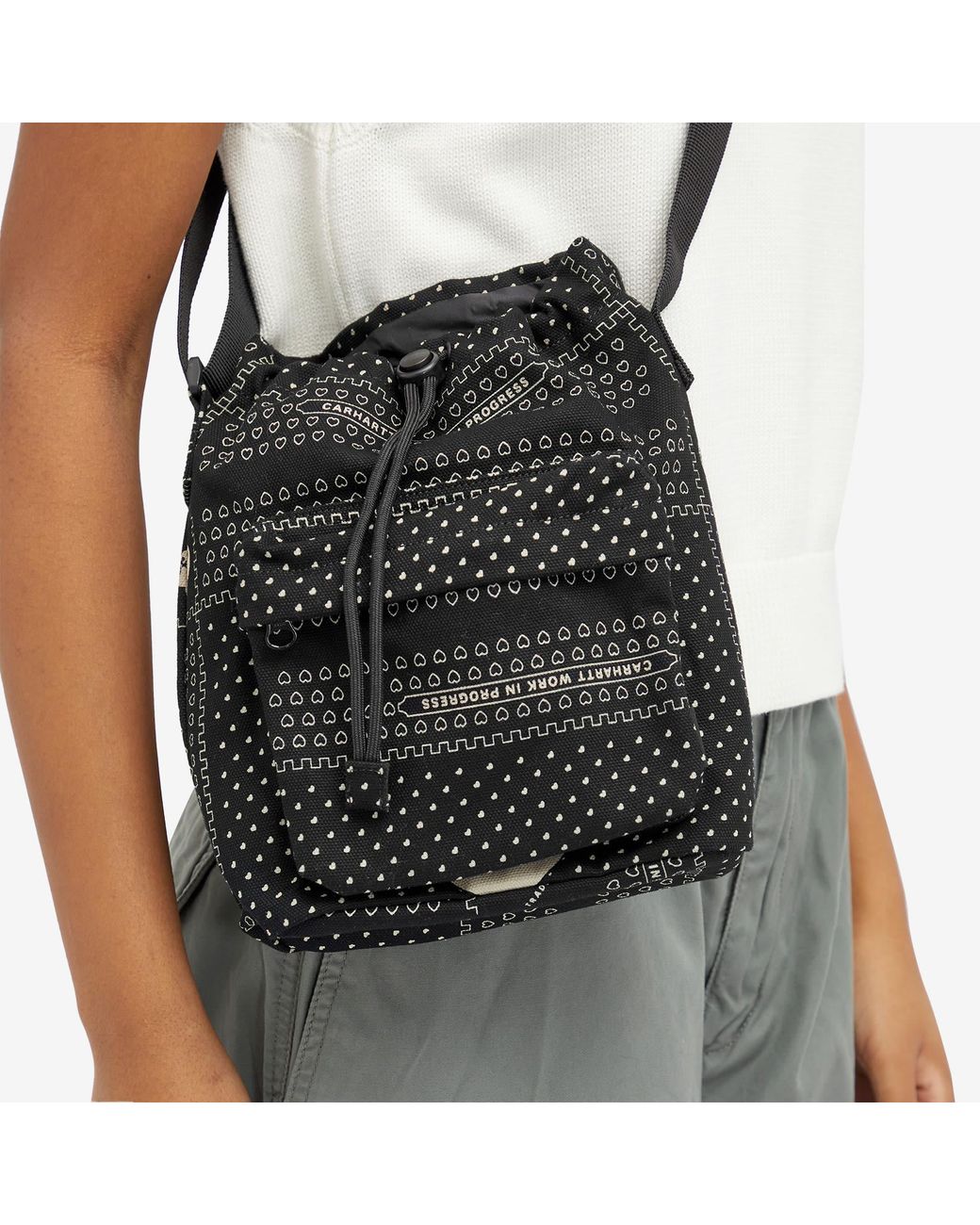 Carhartt Heart Bandana Shoulder Bag in Black | Lyst UK