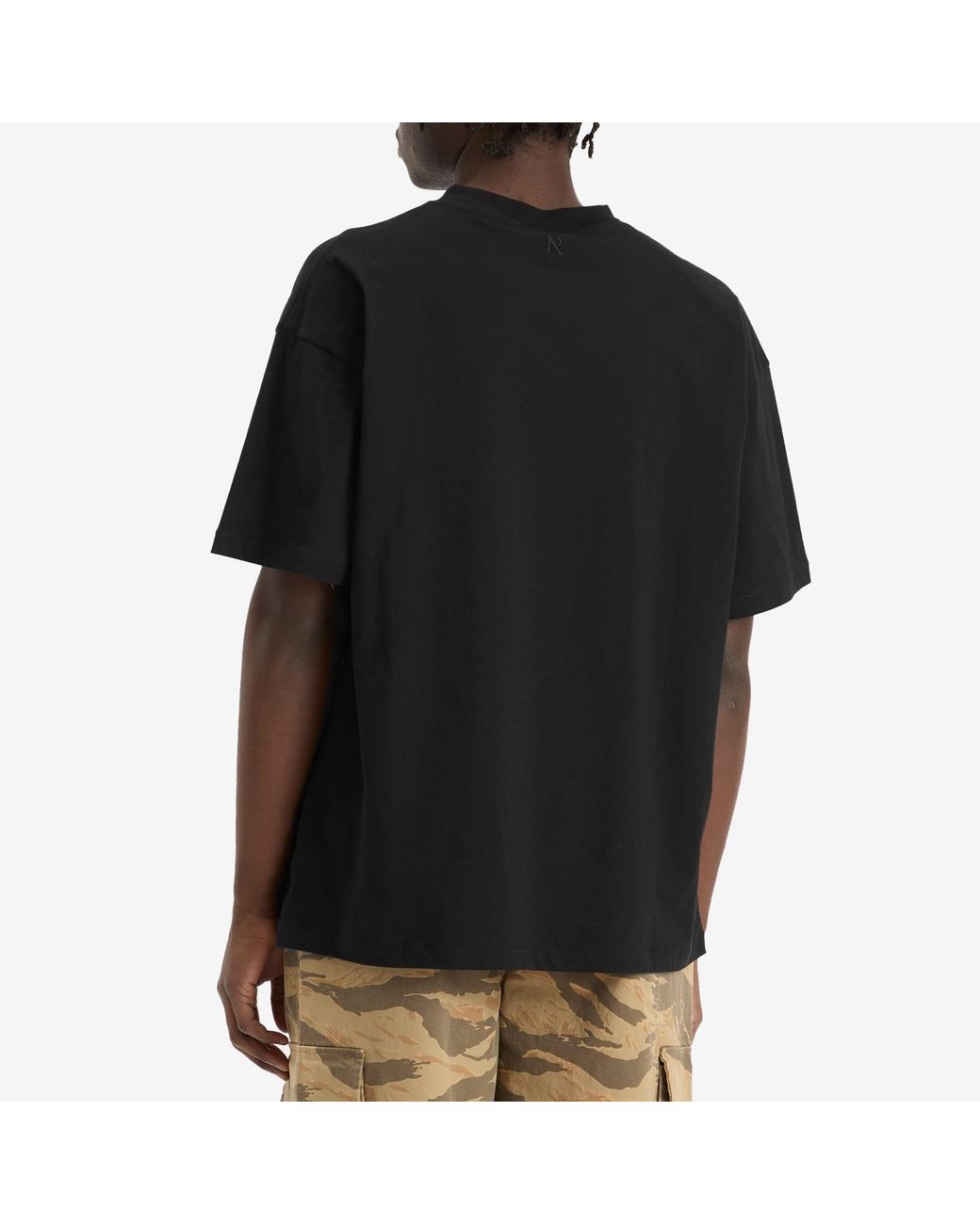 Represent Black Initial Oversized T-Shirt for men
