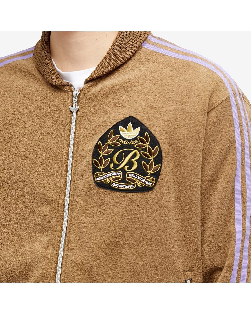 adidas X Blondey Boucle Track Top in Brown for Men Lyst