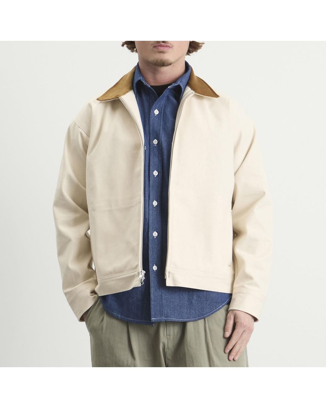 Randy's Garments Natural Randy's Garments Inc. Station Jacket for men
