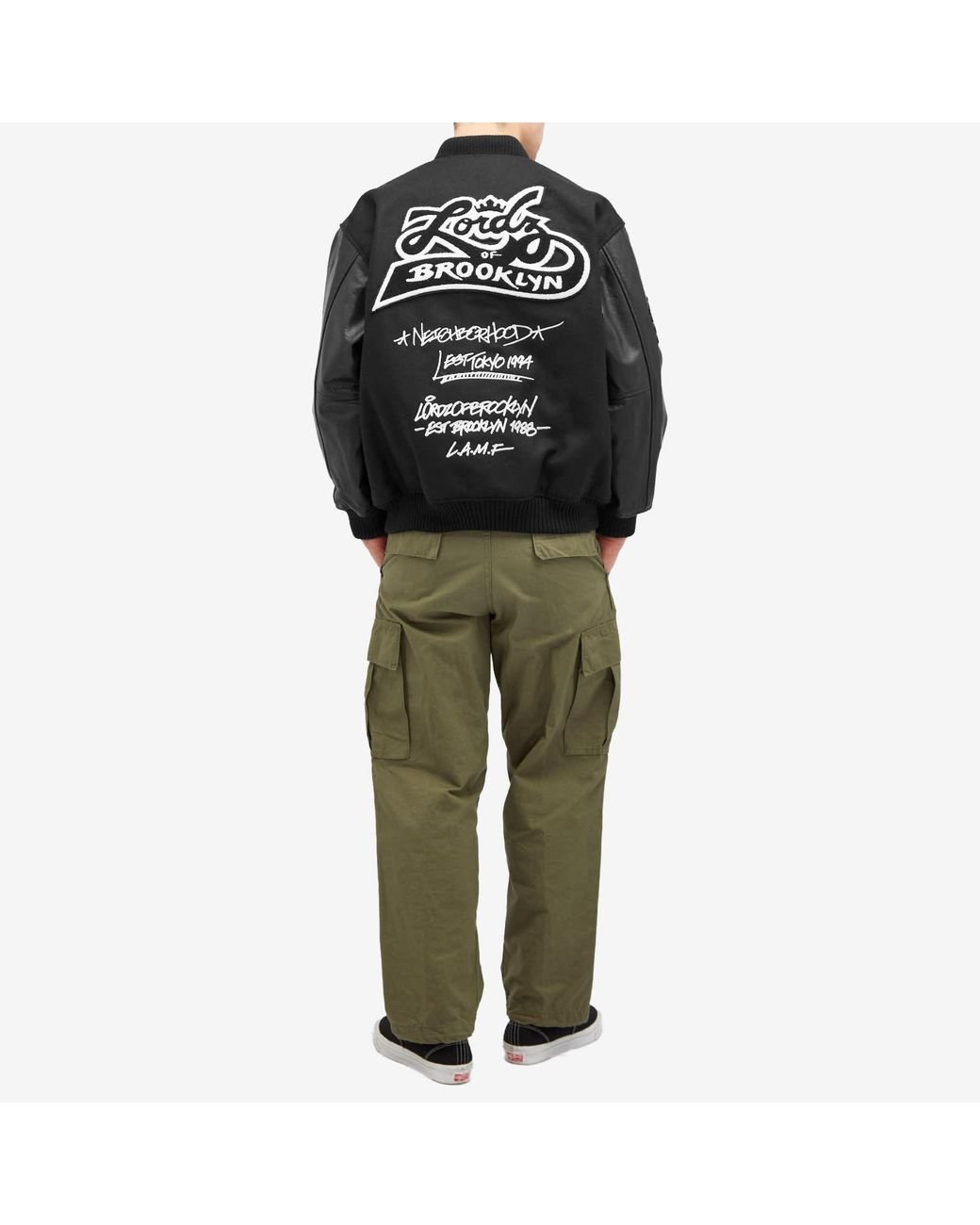 Neighborhood X Lordz Of Brooklyn Stadium Jacket in Black for Neighborhood X Lordz Of Brooklyn Stadium Jacket in Black for