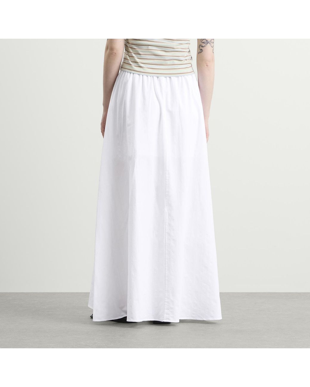 Samsøe & Samsøe White Satina Skirt