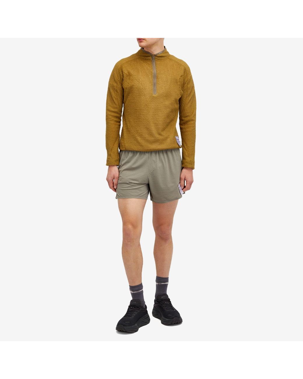 Satisfy Ghostfleece Ad Light Half-Zip Sweatshirt in Green for Men