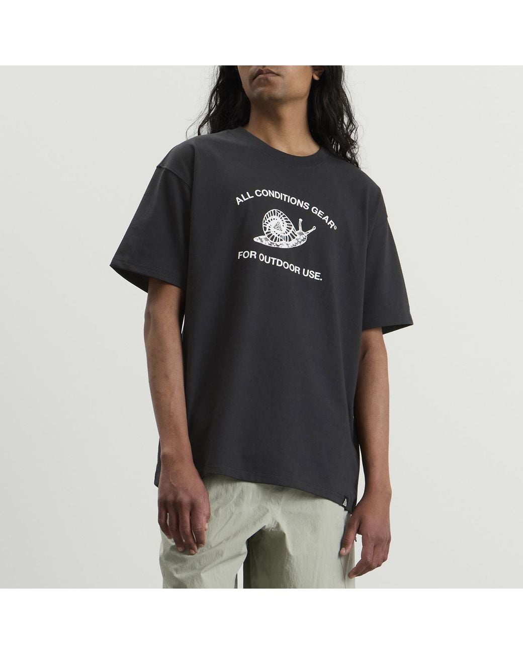 Nike Black Acg Mystery Snail T-Shirt for men