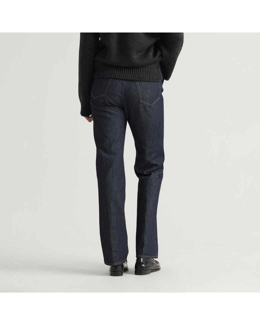 Auralee Blue Hard Twist Denim Pants