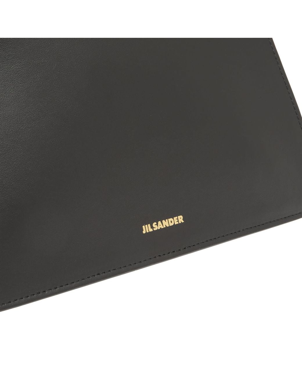 Jil Sander Black Otto Sm Leather Shoulder Bag