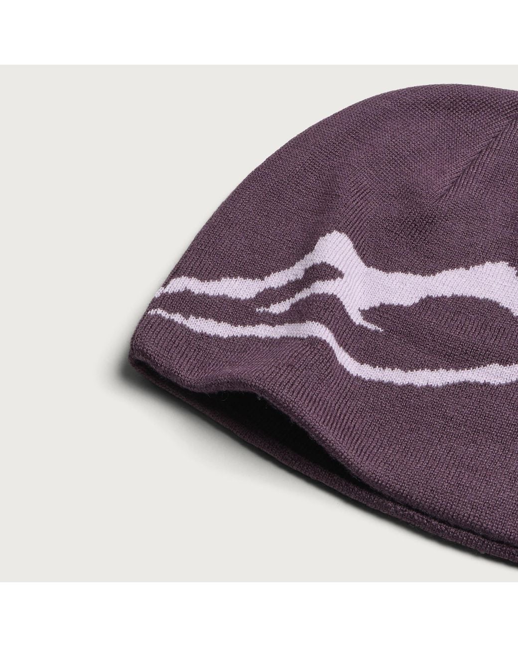 Mellow Clo Purple Everyday Merino Beanie for men
