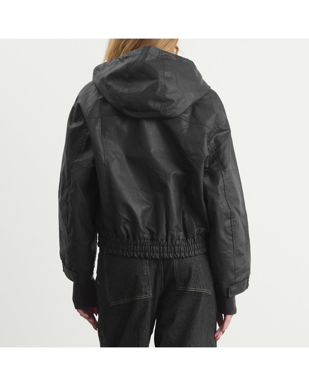 Studio Nicholson Black Hooded Short Coat