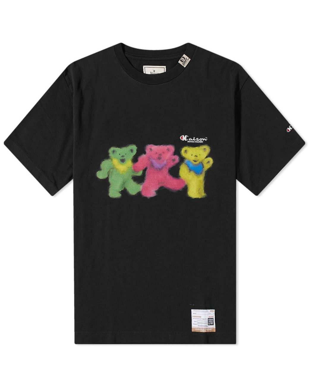 Maison Mihara Yasuhiro Bears T-shirt in Black for Men | Lyst