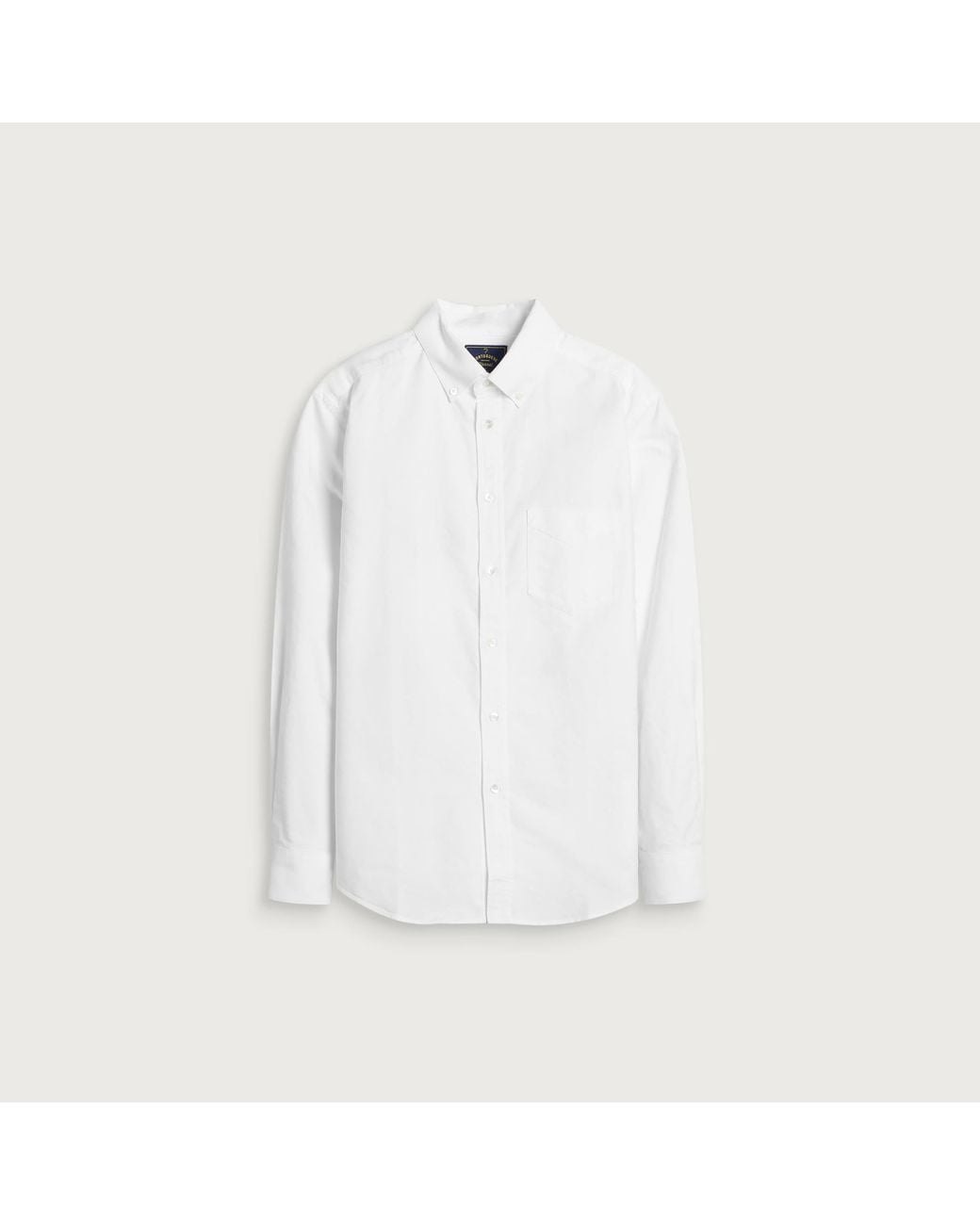 Portuguese Flannel White Belavista Button Down Oxford Shirt for men