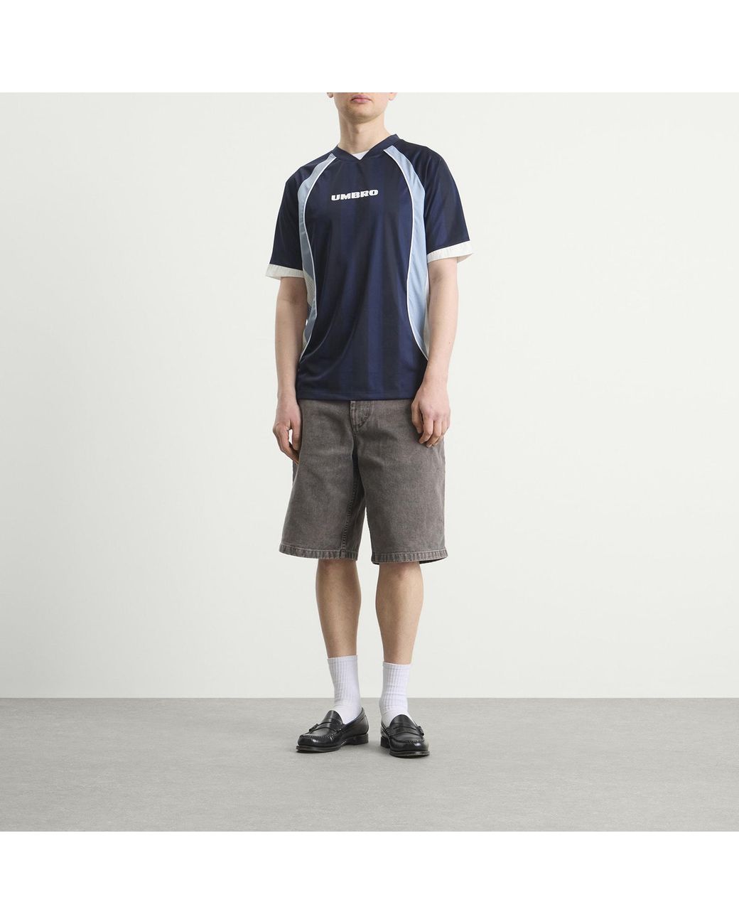 Umbro Blue Panelled Raglan Shirt for men