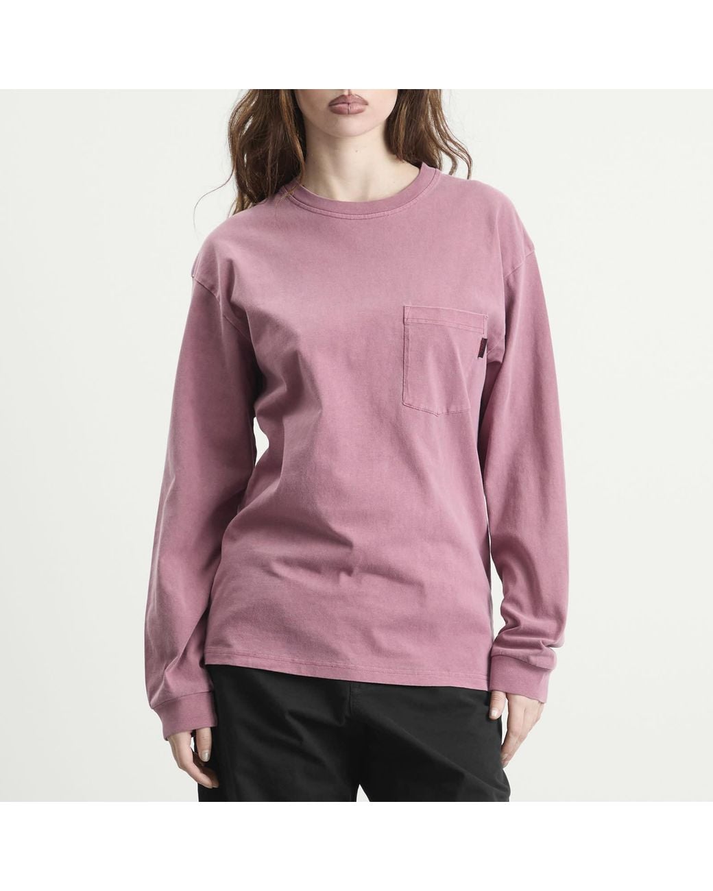 Gramicci Pink Long Sleeve Pigment Dyed T-Shirt