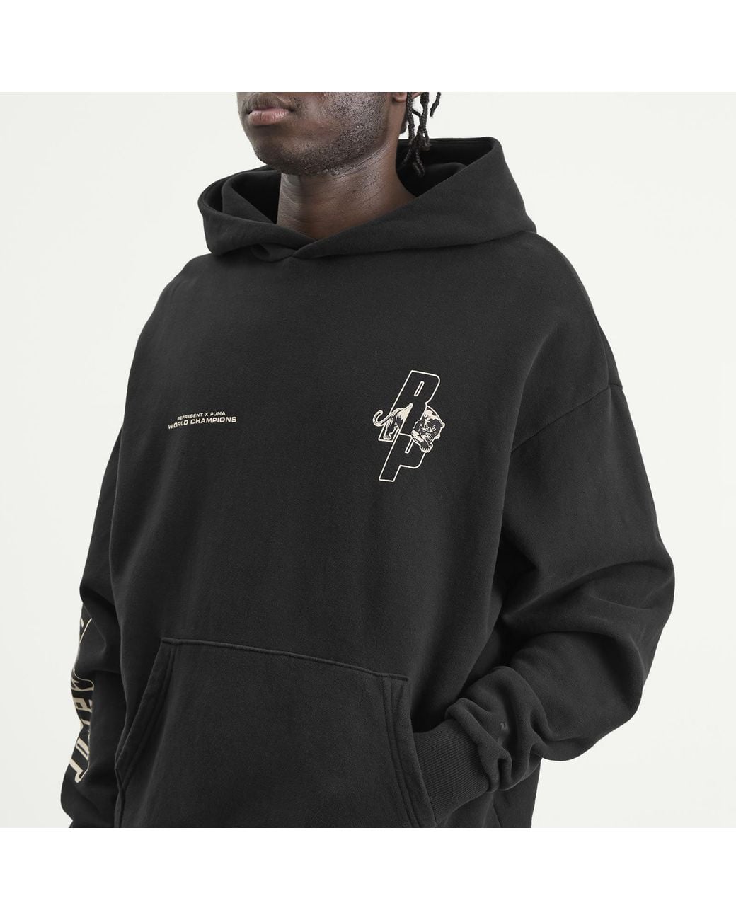 PUMA Black X Represent Graphic Hoodie for men
