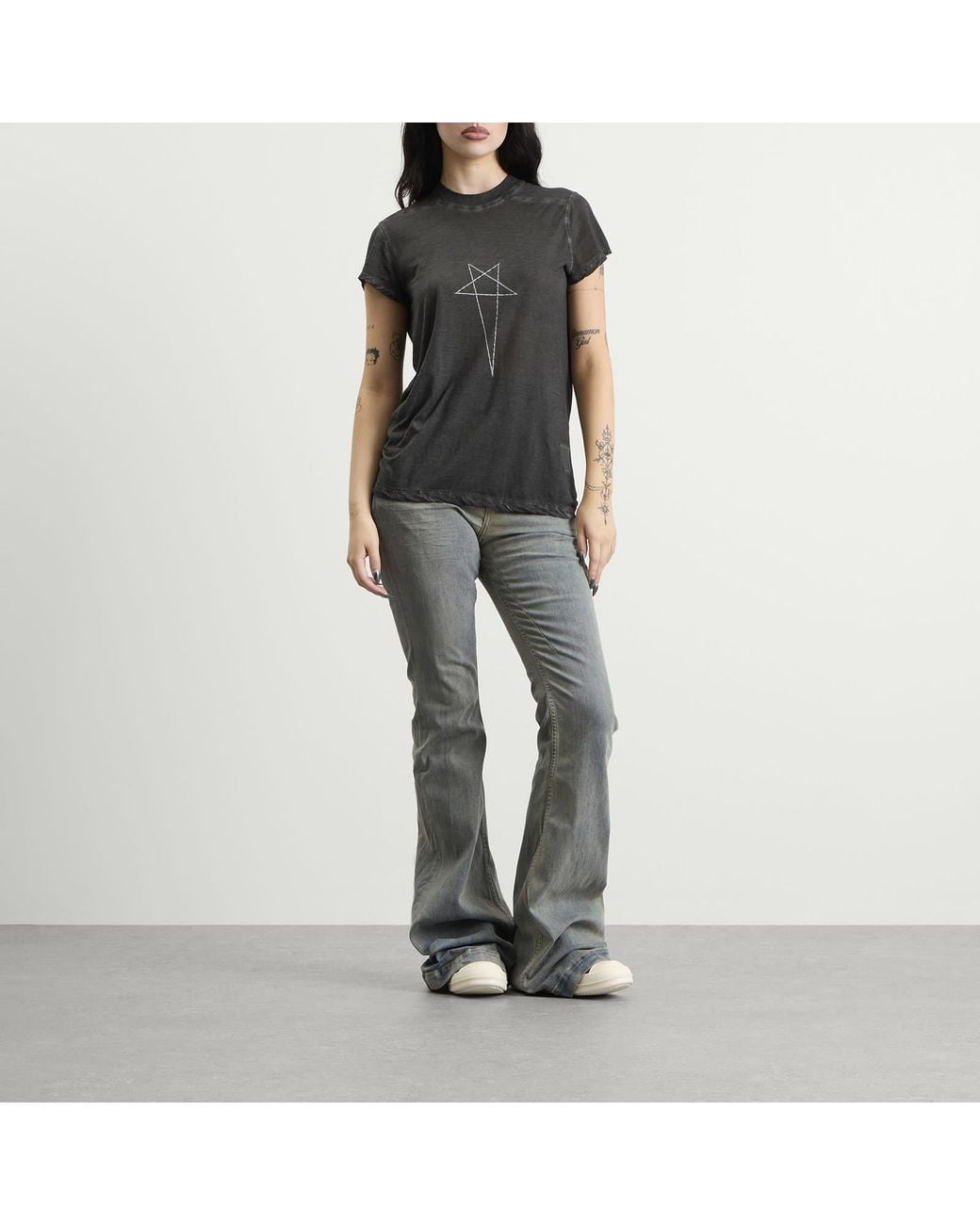Rick Owens Gray Small Level T-Shirt