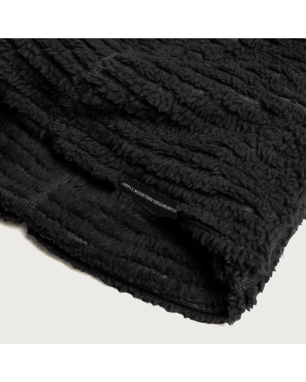 Purple Mountain Observatory Black Primaloft Ursa Beanie for men