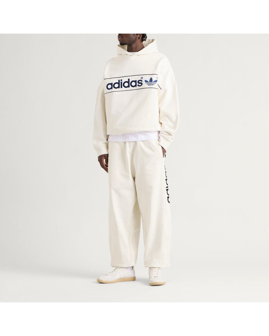 Adidas White Block Hoody for men